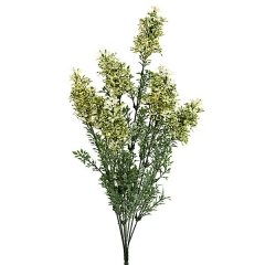 Ramas artificiales flores bush mini crema en lallimonacom