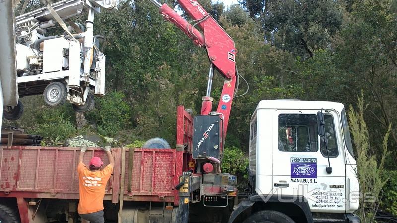 Acceso mediante grua en espacios reducidos 