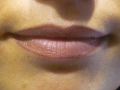 Labios realizada la micropigmentacion