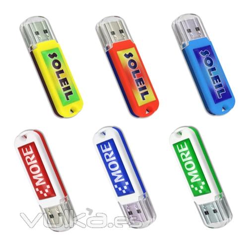 Memoria USB de silicona de 512MB. Colores combinables. Ref. USBDT2MB 