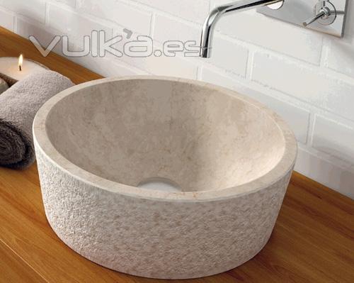 LAVABO DE PIEDRA DUAL beige ref_00307 NATURAL SERIES