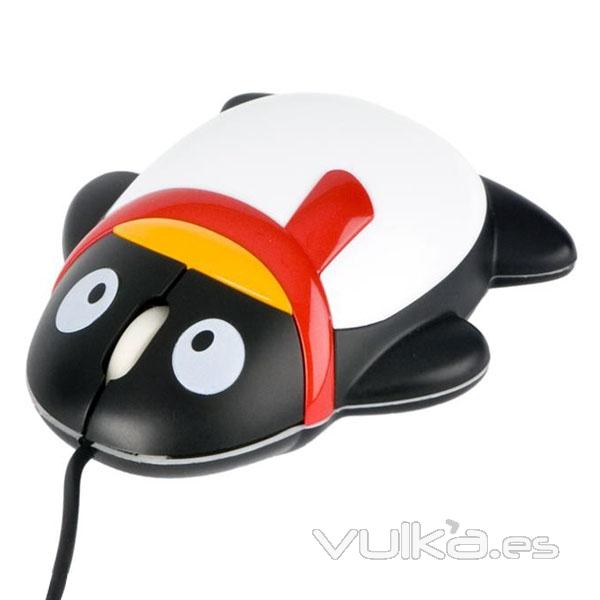 Ratón USB pingüino en lallimona.com