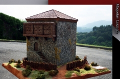 Representacion ideal del estado original de la torre de los ruiz junco (s xv)