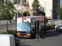 Camion trailer de demostraciones heco