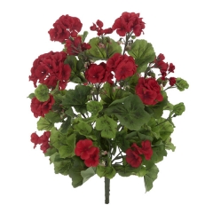 Planta artificial flores geranios rojos 55 en lallimonacom