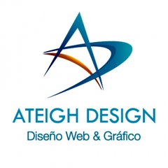 Logotipo ateigh design diseno web en las palmas