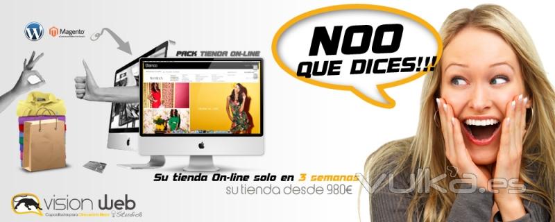 Diseño web en Barcelona Diseño de tienda on-line solo en 3 semana a un precio de escandalo