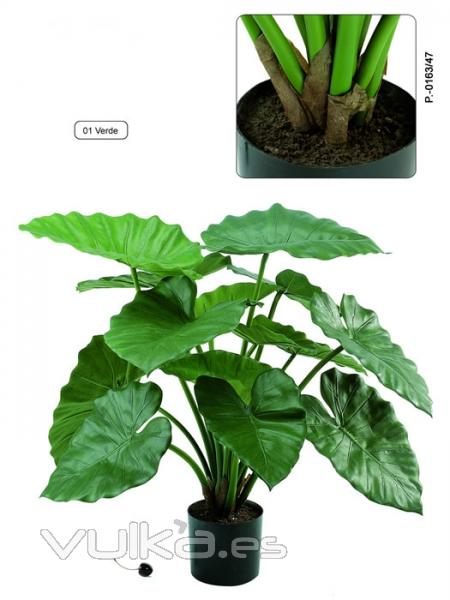 Plantas artificiales de calidad. Alocasia artificial oasisdecor.com