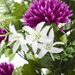 Ramo artificial de flores crisantemos minis violeta en lallimonacom (detalle 2)