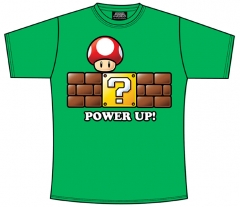 Camiseta nintendo super mario bros power up