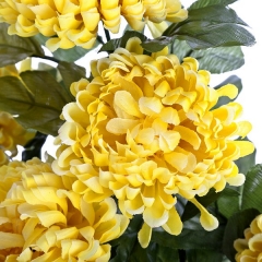 Ramo flores artificiales crisantemos amarillos 50 en lallimonacom (detalle 2)