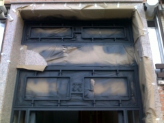 Pintado de puerta portal in situ  en oxiron edp pintores 695043311