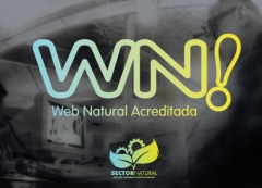 Distintivo de web natural acredita wn! para garantia y calidad de las webs de nuestros miembros