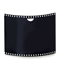 Portafotos film negro oval para fotos 10x15 horizontales en lallimonacom (detalle 2)