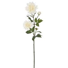 Flores artificiales rama con dalias artificiales blancas 85 en lallimonacom