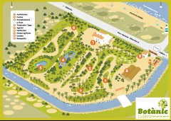 Plano del recinto y recorrido del botanic cullera