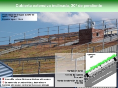 Cubierta ecologica inclinada