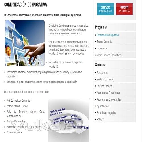 Comunicación Corporativa Antártida Soluciones