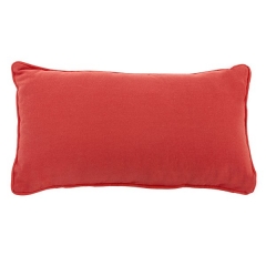 Hogar textil cojin living rojo rectangular 25x45 en lallimonacom