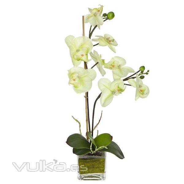 Plantas artificiales con flores. Planta artificial flores orquidea maceta 50 en lallimona.com