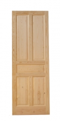 Puerta de madera de pino modelo 5 paneles