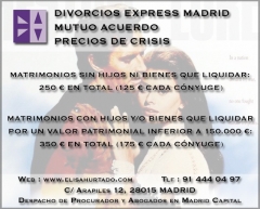 Abogado procurador divorcio express en madrid capital
