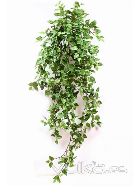 Plantas colgantes artificiales. Pothos artificial colgante hojas pequeñas oasisdecor.com