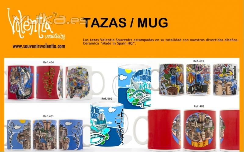 tazas mug catálogo valencia - Valentia souvenirs