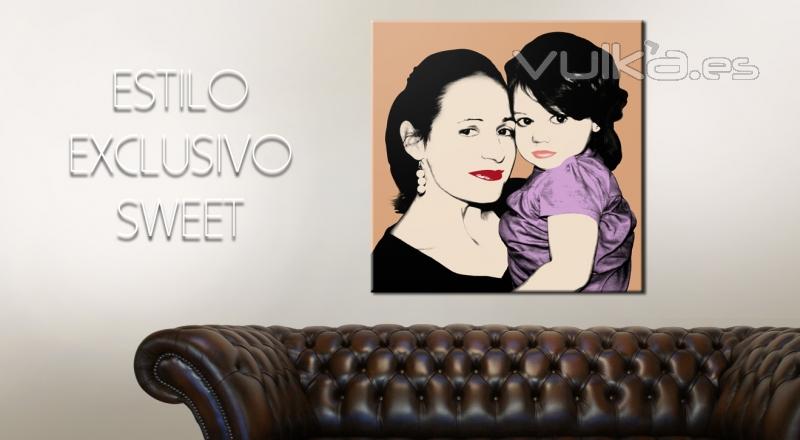 Warhol Sweet, Impresion Pop Art en RegaloColor.com. Regalos Originales