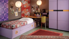 Muebles juveniles de color lila del catalogo aire