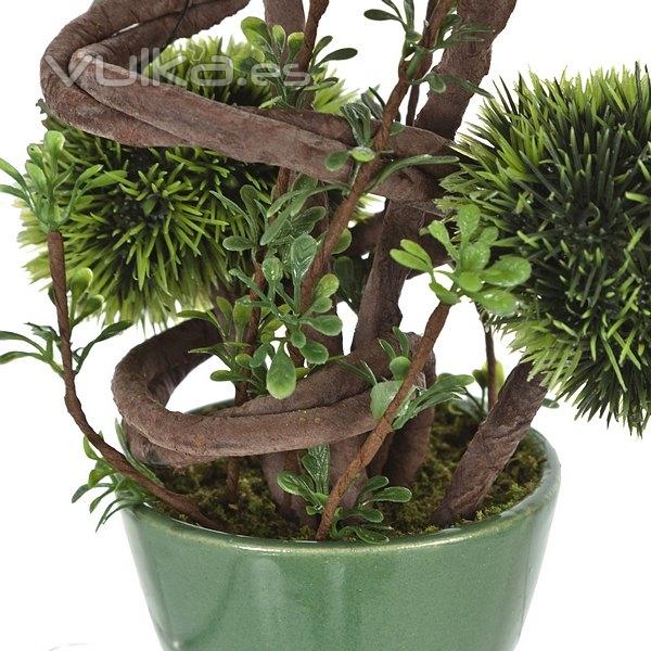 Plantas artificiales. Bonsai artificial topiary 5 bolas 28 en lallimona.com (1)