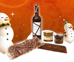 Cesta tradicion - navidad 2011 con productos delicatessen