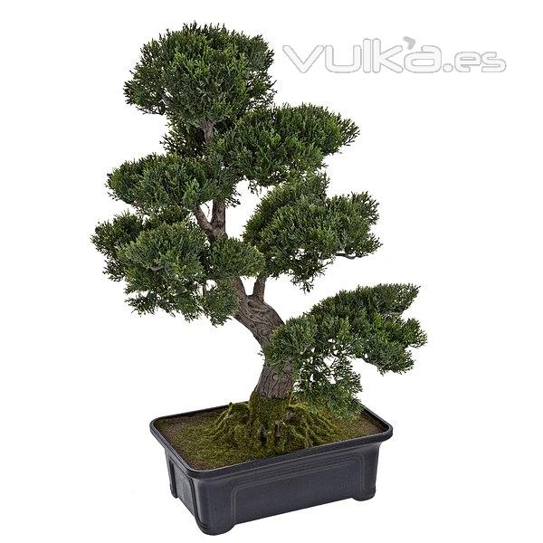 Plantas artificiales. Bonsai artificial cedro 65 en lallimona.com