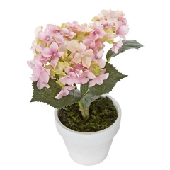 Plantas artificiales con flores planta hortensia artificial rosa 21 en lallimonacom