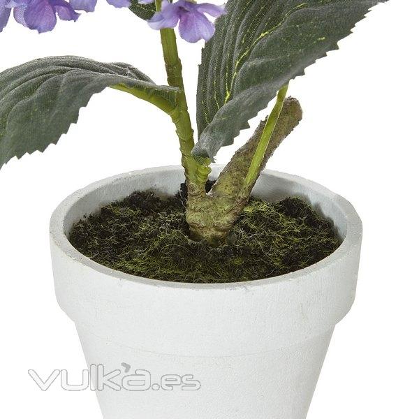 Plantas artificiales con flores. Planta hortensia artificial lila 21 en lallimona.com (2)