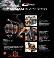 Wwwceboseltimones - novedad carrete cinnetic cayman black 7000 - bobinas 3 de aluminio