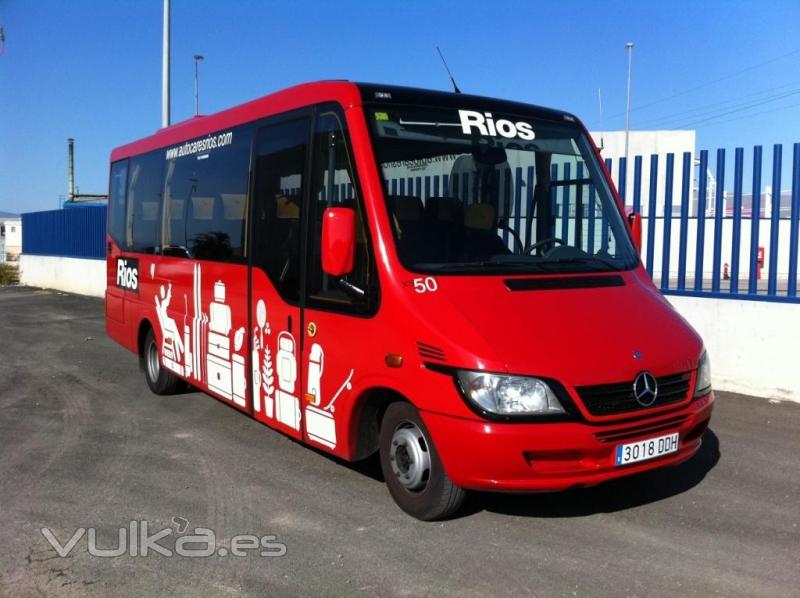 Autocares Rios. Bus de 25 plazas.