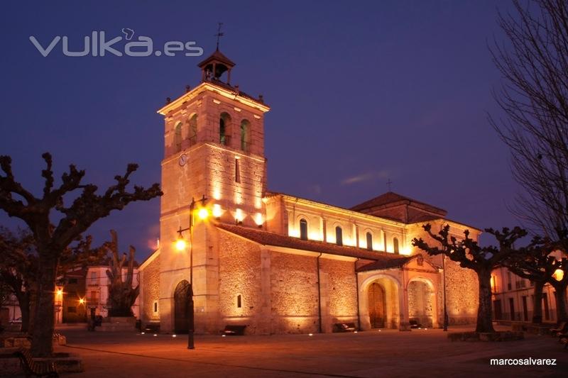 Proyecto de Alumbrado exterior ornamental de la Iglesia de Boñar, León.