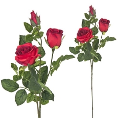 Flores artificiales rama rosas artificiales rojas 68 en lallimonacom (2)