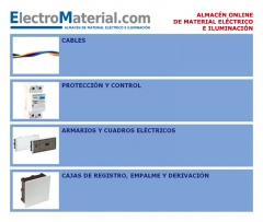 Cables, diferenciales, magnetotermicos, contactores, armarios electricos, cajas de registro