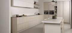Mobiliario de cocina dica modelo serie 45 roble tempo claro y porcelana