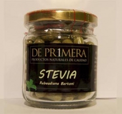 Stevia, en planta desecada, capsulas, gotas, polvo, sobres infusion, comprimidos
