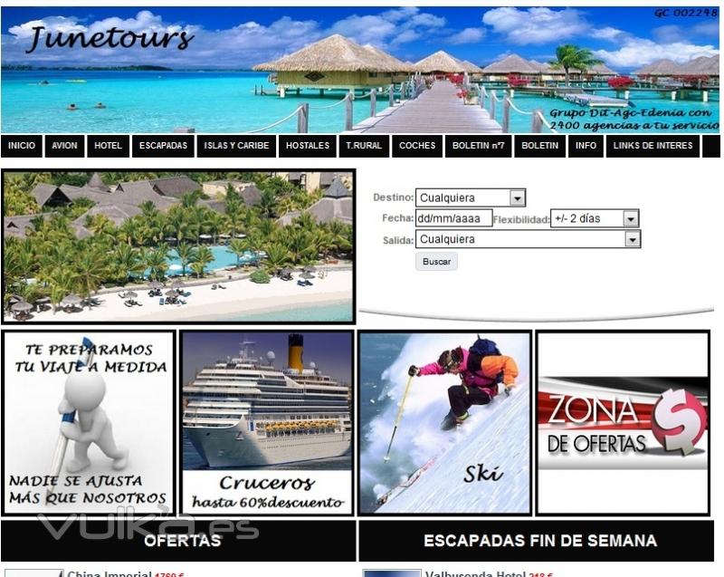 Web JUNETOURS