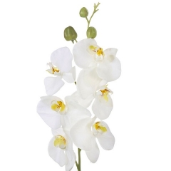 Flores artificiales rama orquideas artificiales crema con hojas 85 en lallimonacom (1)