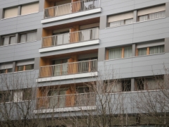 Detalle de rehabilitacion energetica de fachada de edificio privado (fachada ventilada)
