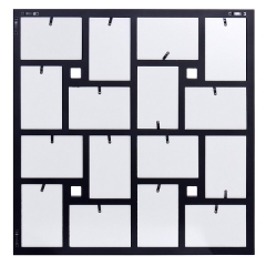 Portafotos multiple devinci negro cuadrado 10x15 16 fotos en la llimona home (1)