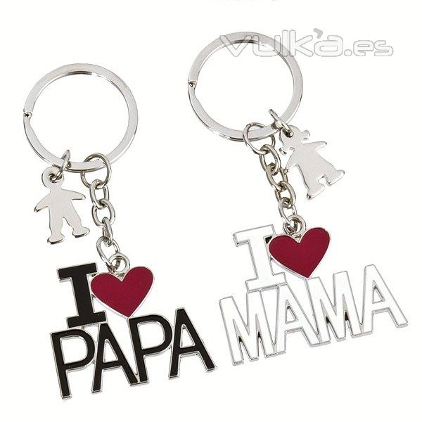Gifts. Llavero doble I Love Papa Mama en La Llimona home