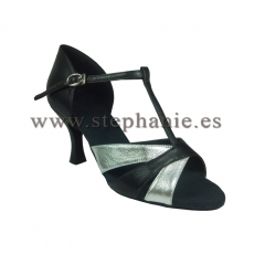 Zapatos de baile de salon stephanie negro y plata http://wwwstephaniees/tiendajsp