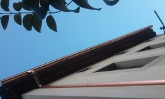 Canalon de cobre natural artesanal