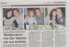 Ganadores del concurso periodico mediterraneo san valentin 2012